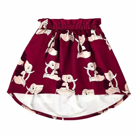 Spódnica Midi SŁONIK BORDO - ELLIE DARK RED / MIDI SKIRT