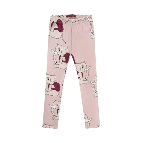 Legginsy prążek SŁONIK RÓŻ - ELLIE PINK / RIB LEGGINGS