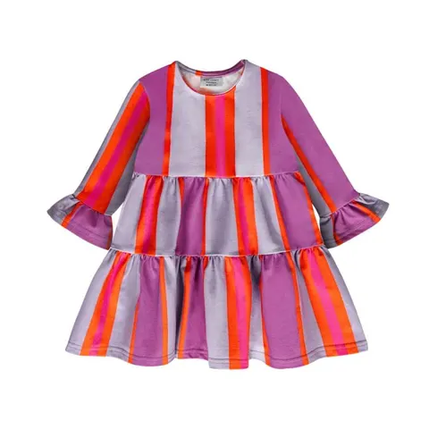 Sukienka fale PASY - STRIPES / SPINNING DRESS