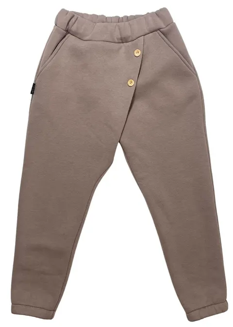 Spodnie 130-23 WINTER TROUSERS WH BUTTONS / CAPPUCCINO