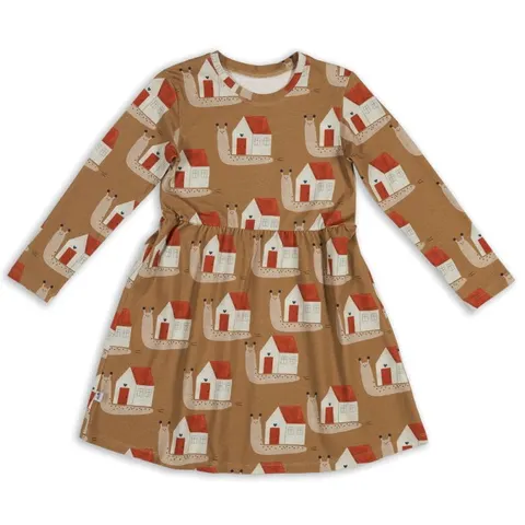 Sukienka SNAILS ON CARAMEL CLASSIC DRESS