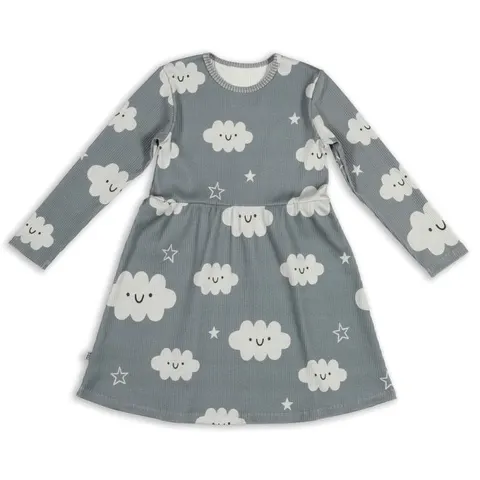Sukienka prążek CLOUDS RIBBED CLASSIC DRESS