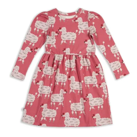 Sukienka DOGS ON PINK PUFF DRESS