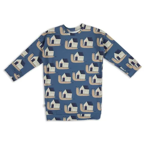 Tunika SNAILS ON BLUE OVERSIZED DRESS