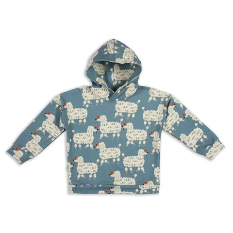 Bluza z kapturem DOGS ON TEMPEST BLUE HOODIE