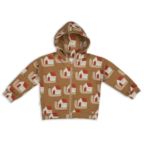Bluza na zamek z kapturem SNAILS ON CARAMEL ZIP HOODIE