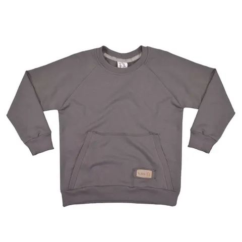 Bluza sweatshirt POCKET grey