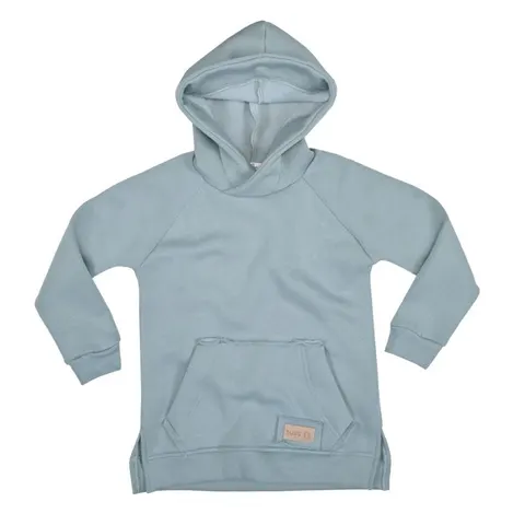 Bluza ocieplana hoodie POCKET baby blue (mama&dziecko)