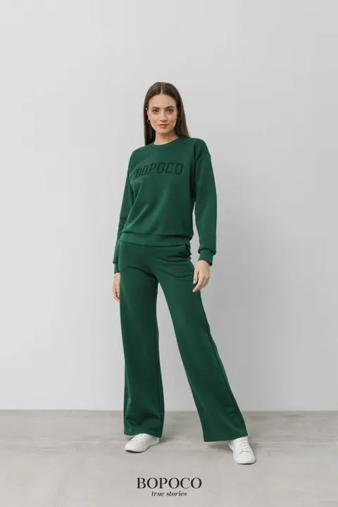 Spodnie dresowe ZIELONE szerokie -50%