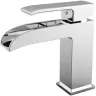 Paffoni Level Bateria umywalkowa stojąca kaskada (clickclack) Chrom