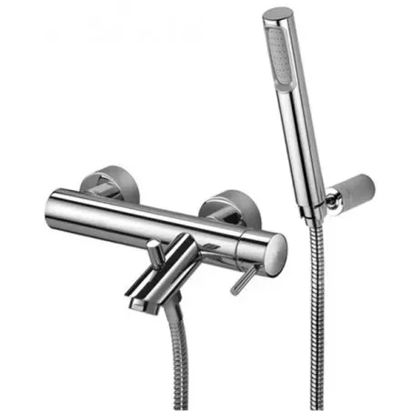 Paffoni Light Bateria wannowa ścienna (kompletna) chrom