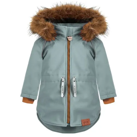 Kurtka Zimowa Softshell KHAKI zielona