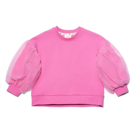 Bluza PUF z tiulowymi rękawami GUMA BALONOWA