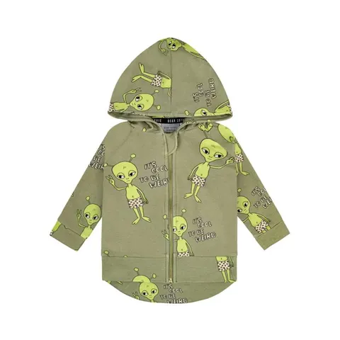 Bluza z kapturem KOSMITA KHAKI - ALIEN OLIVE / HOODIE