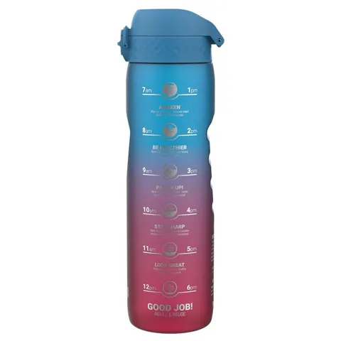 Butelka ION8 Motivator 1000 ml Gradient Blue/Pink BPA Free I8RF1000PBPMOT
