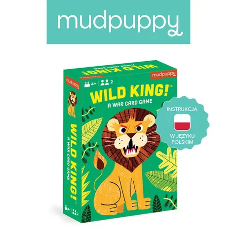 Mudpuppy 4 lata+ Gra karciana Wild King!