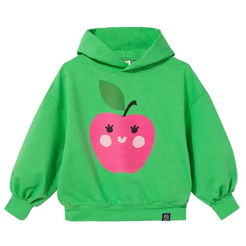 Bluza z kapturem Oversized Hoodie GREEN APPLE