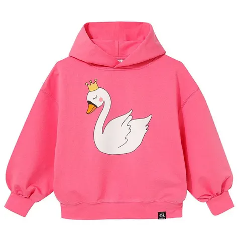 Bluza z kapturem Oversized Hoodie PINK SWAN