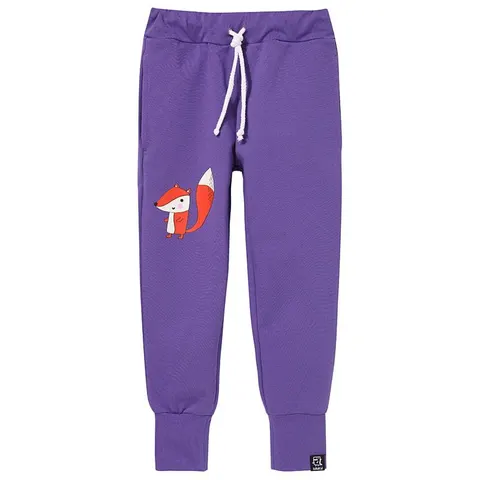 Spodnie Pocket Pants VIOLET FOX (gładkie, z 1 lisem)