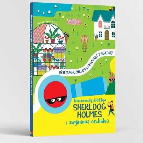 Książka dla dzieci Niesamowity detektyw SHERLDOG HOLMES i zaginiona orchidea 3 lata+ Api Papi