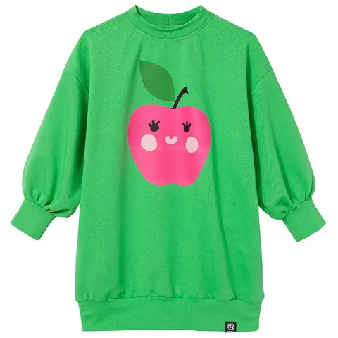 Sukienka Sweatshirt Dress GREEN APPLE