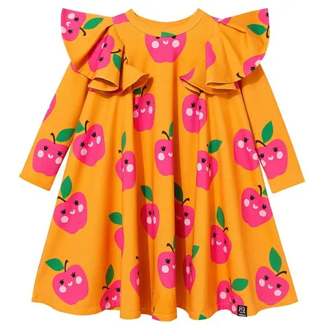 Sukienka Pompom Dress ORANGE APPLES