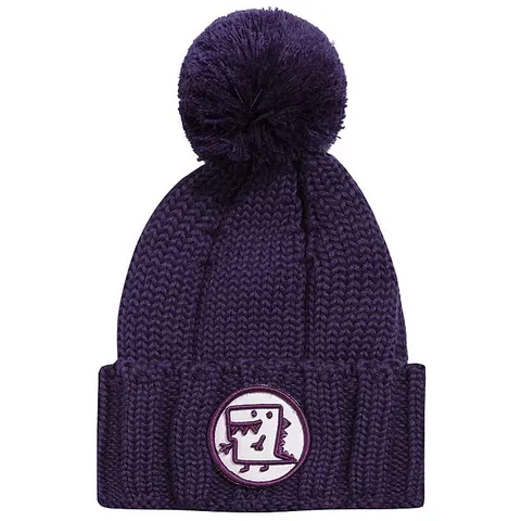Czapka z pomponem Merino Hat VIOLET