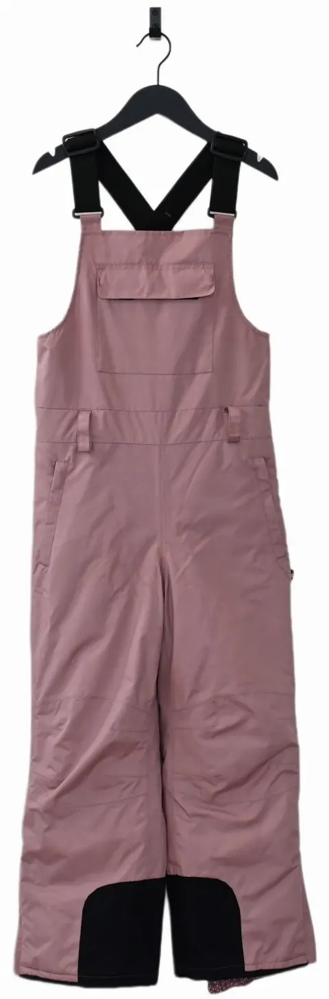 Spodnie zimowe ocieplane narciarskie z szelkami DARK ROSE