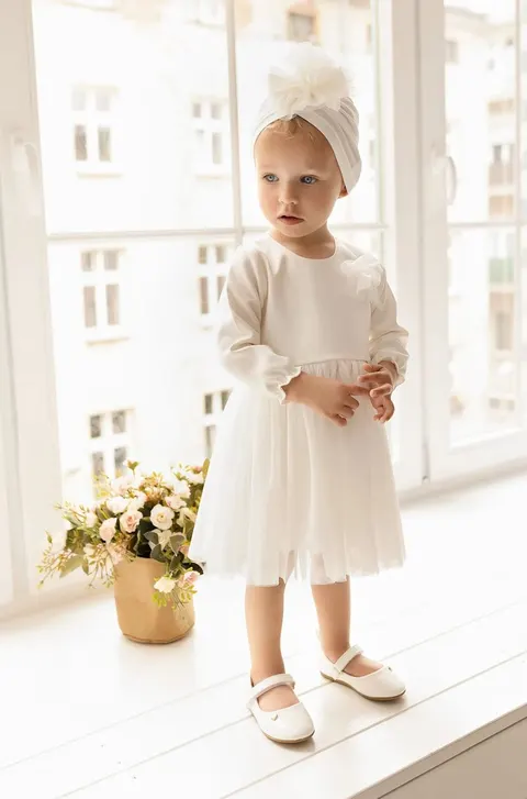 Sukienka LaMere BALLERINA ECRU śmietankowa