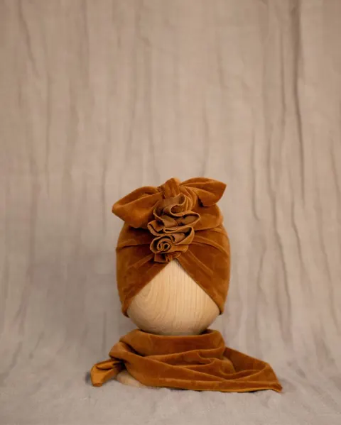 Chusta VELVET ciepła GOLDEN OCHRE