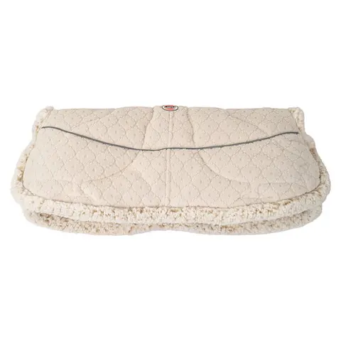 Lodger Polarowa mufka do wózka jasnobeżowa Fleece Birch