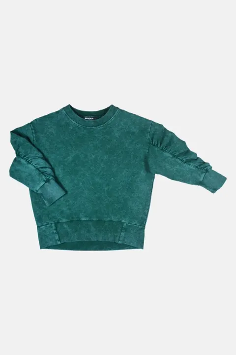 Bluza VINTAGE GREEN PUFF SWEATSHIRT
