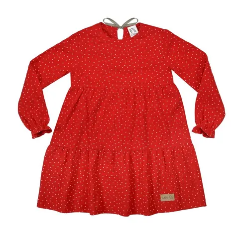Sukienka muslin DRESS red dots (mama&córka)