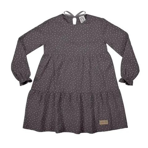 Sukienka muslin DRESS grey dots (mama&córka)