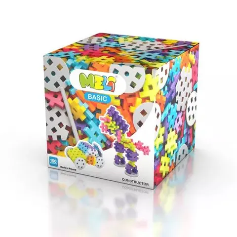 MELI 3 lata+ Klocki Meli BASIC zestaw klocków 100 szt. Constructor 50033