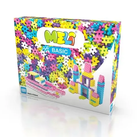 MELI 3 lata+ Klocki Meli BASIC zestaw klocków 1000 szt. Classic Pink 50031
