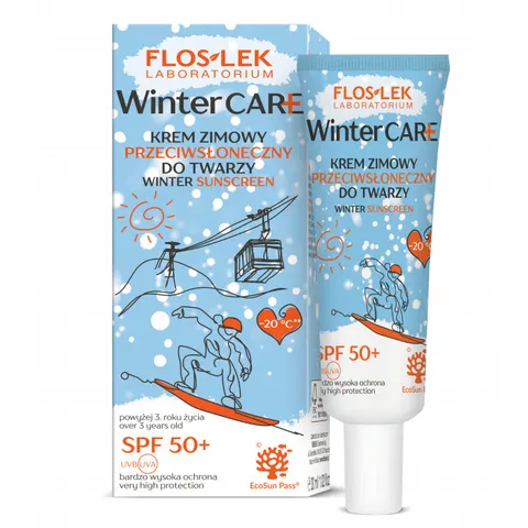 Floslek Winter Care krem zimowy przeciwsłoneczny do twarzy SPF50+ 30ml