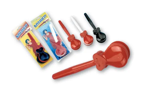 Macyszyn Toys Kastaniety na rączce – instrument 16,5 cm, 3+