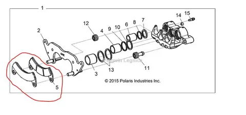 Klocki przednie RZR 2206231 4 szt kpl. 2208162