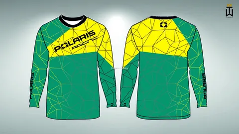 Jersey bluza Polaris niebiesko-żółty L
