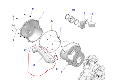 Rura wylotowa cvt 5416407 Polaris S