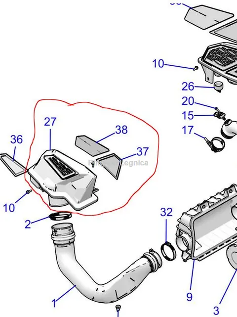Wlot powietrza RZR Pro Intake prawy 2637233