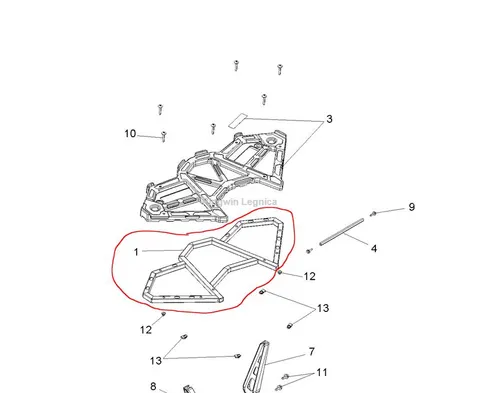 Rack weld rear Polaris bagażnik stelaż 1018901-329