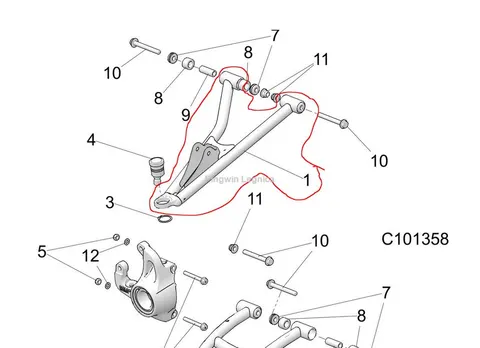 Wahacz przedni sportsman 1000 1023456-385