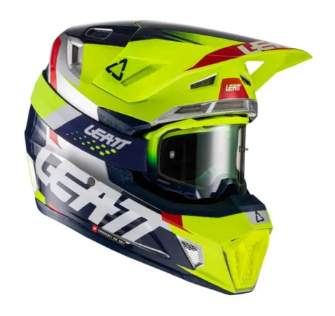 Kask Leatt 7.5 Fluo model 22 + gogle 4.5 rozm. XL