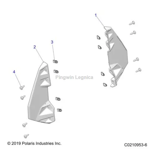 Błotniki chlapacze 5455523-070 5455524-070
