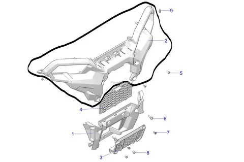 Plastik przedni Polaris 570 5456798-070