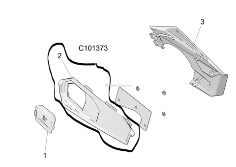 Odudowa od klapki Polaris 570 5454318-070
