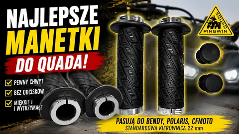 Rączki chwyty gripy MOOSE skręcane manetki ATV