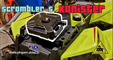 Kanister Scrambler S 5l + uchwyt CZARNY !!!